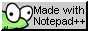 Made in Notepad++ button